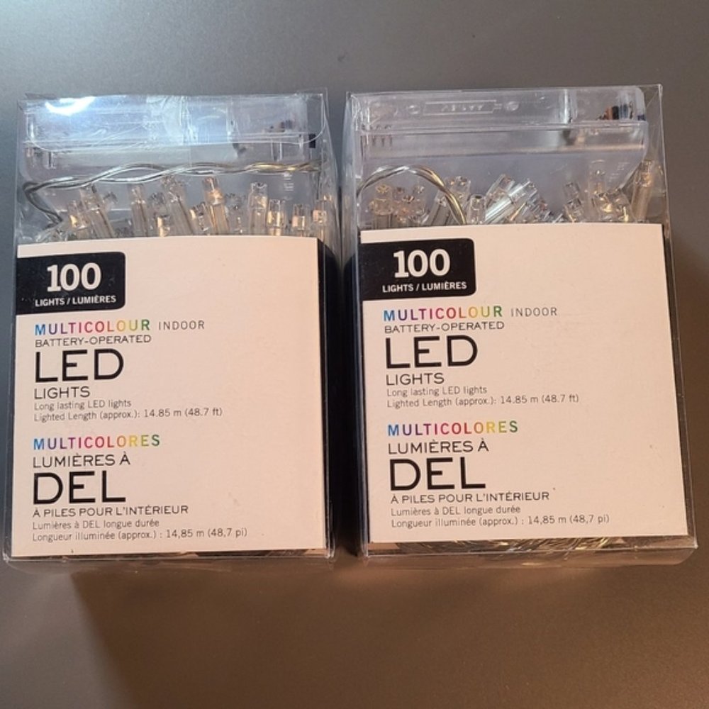 Battery operated LED lights x2